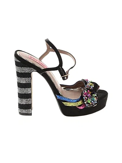 Pre-owned Betsey Johnson Sandals In Black