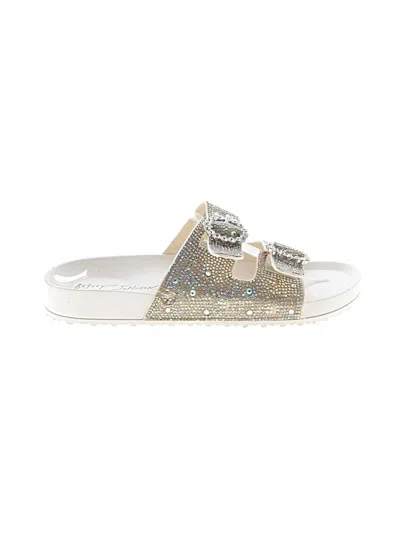 Pre-owned Betsey Johnson Sandals In Silver