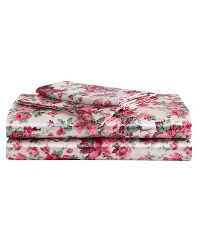 Betsey Johnson Satin 3-pc. Sheet Set, Twin In Vintage Floral