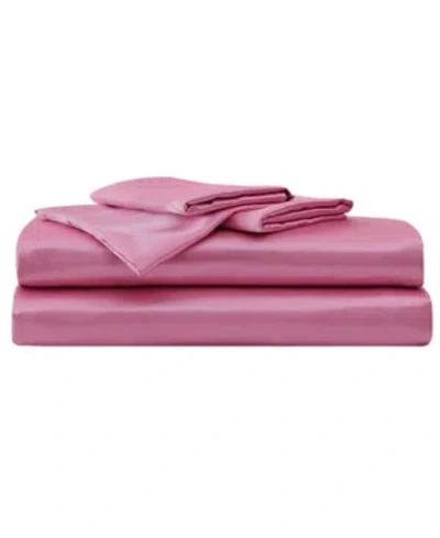 Betsey Johnson Satin 4-pc. Sheet Set, Queen In Chateau Rose