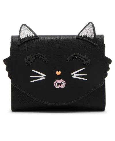 Betsey Johnson Scaredy Cat Wallet In Black