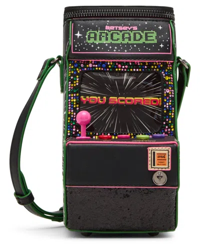 Betsey Johnson Scored Crossbody Mini Handbag In Purple