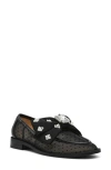 Betsey Johnson Seth Pointed Toe Mesh Flat In Multi