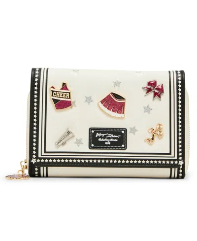 Betsey Johnson Shake Your Pom Pom Magnetic Mini Wallet In Multi