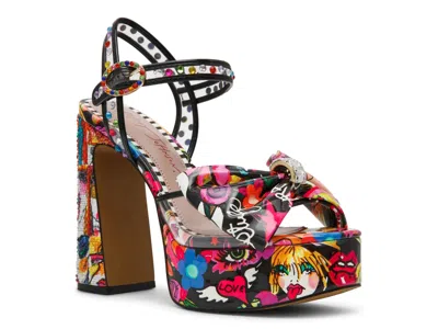 Betsey Johnson Shelley Platform Sandal In Multi
