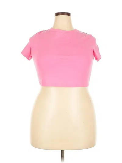 Pre-owned Betsey Johnson Short Sleeve T-shirt In Pink