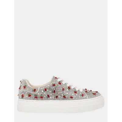 Betsey Johnson Women's Sidny Platform Sneakers In Candy Cane