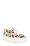 Betsey Johnson Women's Sidny Rhinestone Platform Sneakers In Cherries