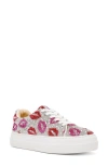 Betsey Johnson Sidny Crystal Pavé Platform Sneaker In Multi