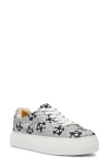 Betsey Johnson Sidny Platform Sneaker In Silver