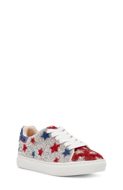 Betsey Johnson Kids'  Sidny Crystal Sneaker In Multi