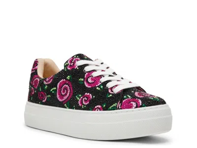 Betsey Johnson Sidny Platform Sneaker In Black