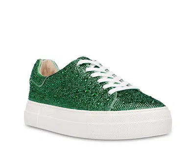 Betsey Johnson Sidny Platform Sneaker In Green