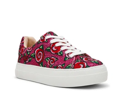 Betsey Johnson Sidny Platform Sneaker In Pink