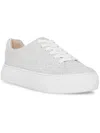 Betsey Johnson Sidny Pearl Rhinestone Platform Sneakers In Ivory In Beige
