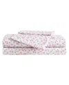 Betsey Johnson Silky Microfiber Printed 3-pc. Sheet Set, Twin In Multi