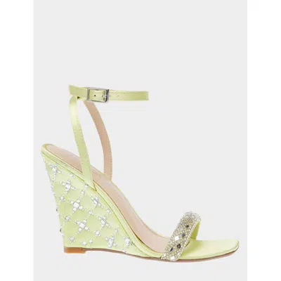 Betsey Johnson Simon Lime In White