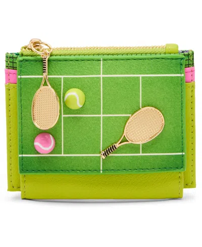 Betsey Johnson Skull Boss Trifold Wallet In Green