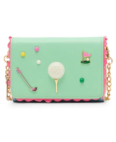 Betsey Johnson Skull Boss Trifold Wallet In Multi