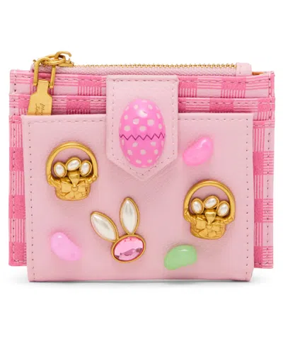 Betsey Johnson Skull Boss Trifold Wallet In Multi