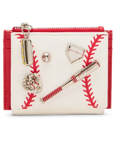 Betsey Johnson Skull Boss Trifold Wallet In White