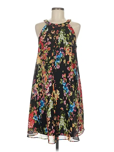 Pre-owned Betsey Johnson Sleeveless Top Black Halter Neckline Tops