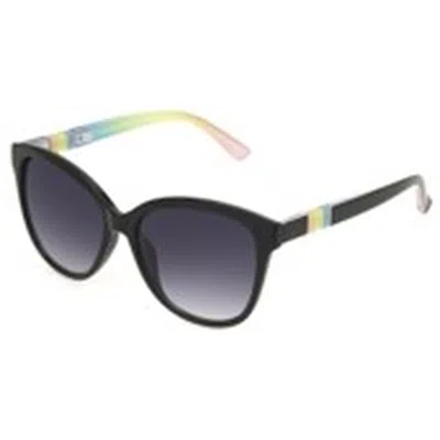 Betsey Johnson Smoke Cat Eye Ladies Sunglasses 10263555.cgr Blksmk In Black