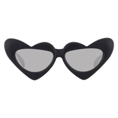 Betsey Johnson Smoke Irregular Ladies Sunglasses 10269714.lts Blksmk In Multi
