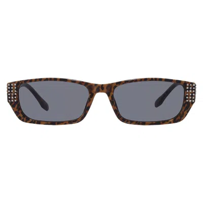 Betsey Johnson Smoke Rectangular Ladies Sunglasses 10269941.cgr Leosmk In Multi