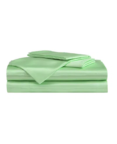 Betsey Johnson Solid Satin 3-pc. Sheet Set, Twin Xl In Green