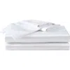 Betsey Johnson Solid Satin Sheet Set In White
