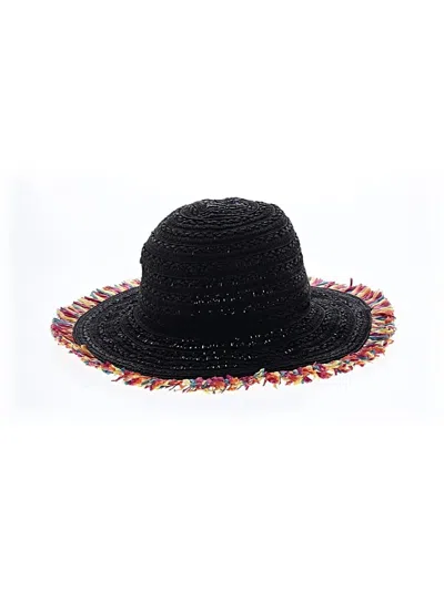 Pre-owned Betsey Johnson Sun Hat In Black