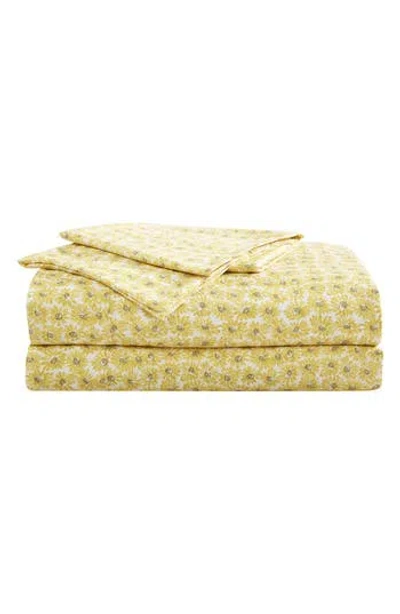 Betsey Johnson Sunflower Field Sheet Set In Yellow
