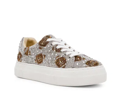Betsey Johnson Suton Highwall Bling Platform Sneaker In Multi