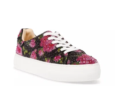 Betsey Johnson Suton Highwall Bling Platform Sneaker In Multi