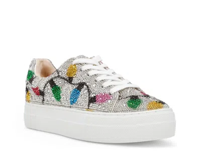 Betsey Johnson Suton Highwall Bling Platform Sneaker In Multi