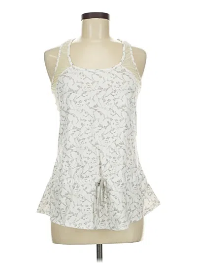 Pre-owned Betsey Johnson Tank Top Silver Halter Neckline Tops