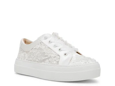 Betsey Johnson Theaa Platform Sneaker In White