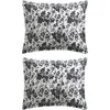 Betsey Johnson Toile Duvet Cover & Sham Set In Black