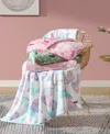 Betsey Johnson Ultra Soft Plush Fleece Throw, 50" X 70" In Pink