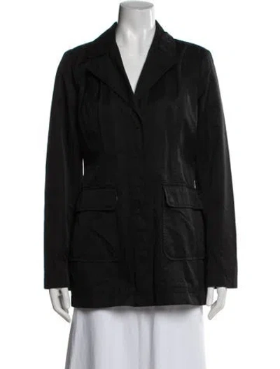 Pre-owned Betsey Johnson Utility Jacket In Black