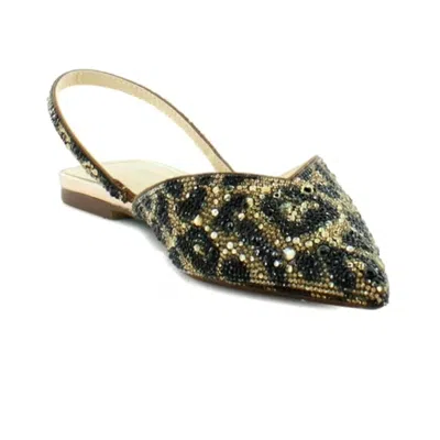 Betsey Johnson Vance Flat Mule Womens Multi Leopard Slingback Shoes Htat1233