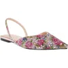 Betsey Johnson Vance Womens Embellished Pointed Toe Slingbacks In Multi
