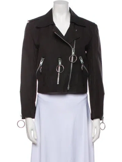 Pre-owned Betsey Johnson Vintage 1980's Biker Jacket In Black