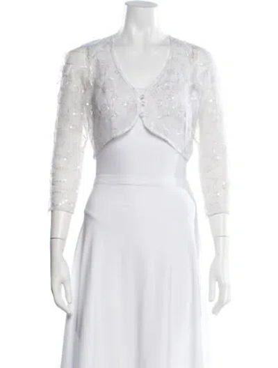 Pre-owned Betsey Johnson Vintage 1997 Bolero In White