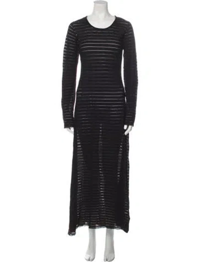 Pre-owned Betsey Johnson Vintage Long Dress In Black