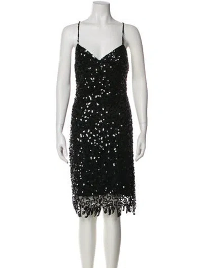 Pre-owned Betsey Johnson Vintage Midi Length Dress In Black