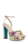 Betsey Johnson Vivien Beaded Platform Sandal