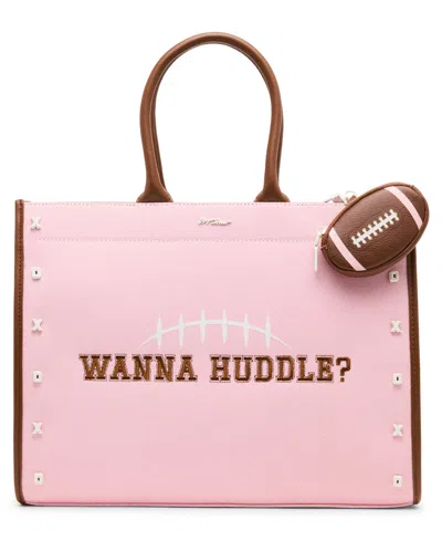 Betsey Johnson Wanna Huddle Large Tote Handbag In Pink