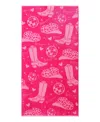 Betsey Johnson Western Wear Printed Cotton Blend Beach Towel